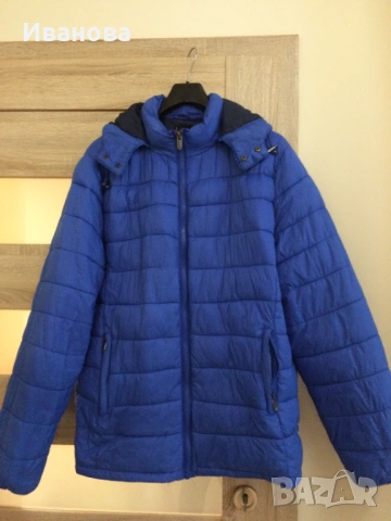 Дебело зимно синьо яке., снимка 2 - Якета - 53578604