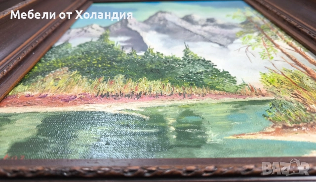 маслена картина с дърворезбована рамка, снимка 5 - Картини - 54203670