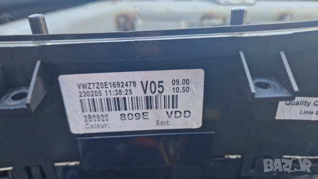 километраж Пасат 5.5 VW PASAT PASSAT B5.5 kilometraj 3B0 920 809E