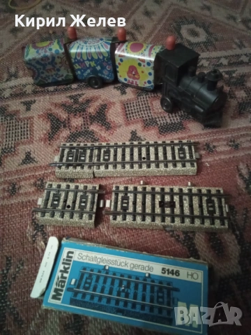 Старо ламаринено влакче 50687, снимка 2 - Антикварни и старинни предмети - 53446405