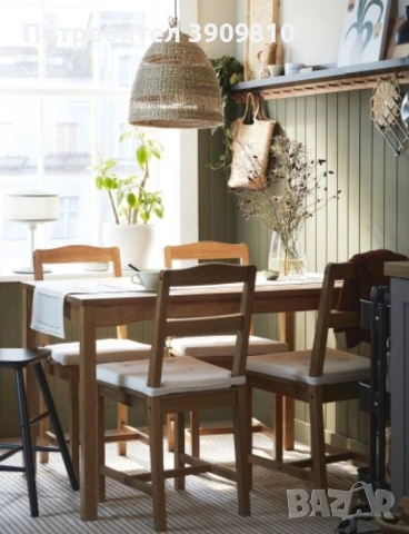 Дървена трапезна маса,не разопакована.Закупена от Икеа!, снимка 1 - Кухни - 53810580