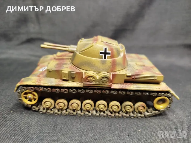 1/50 МЕТАЛЕН МАЩАБЕН МОДЕЛ ТАНК PZ IV SOLIDO FRANCE, снимка 2 - Колекции - 48933089