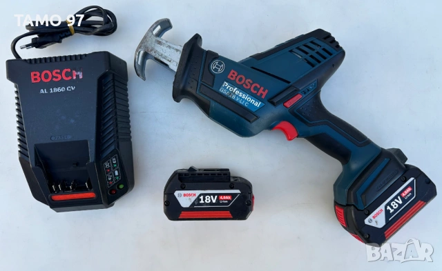 BOSCH GSA 18 V-Li C - Акумулаторен саблен трион 2x18V 4.0Ah, снимка 3 - Триони и циркуляри - 53597983