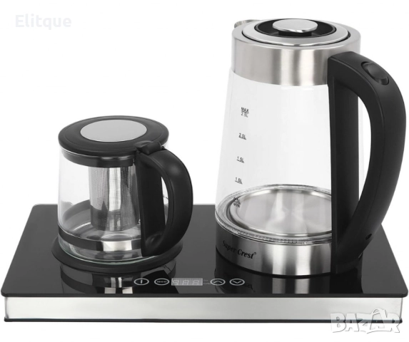 Цифров чайник 2 в 1 Lexical – 2200W, 2.5L, безжичен и с прозрачен индикатор, снимка 8 - Друга електроника - 52842390