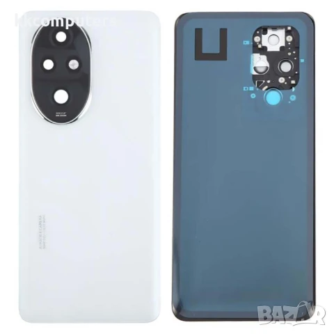 Оригинален заден капак със стъкло за камерата за Honor 200 Pro – Черен / Бял, снимка 2 - Резервни части за телефони - 51024268
