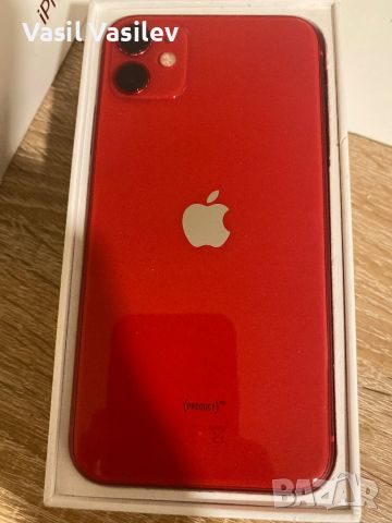 iPhone 11 red +3 калъфчета, снимка 1 - Apple iPhone - 46021230