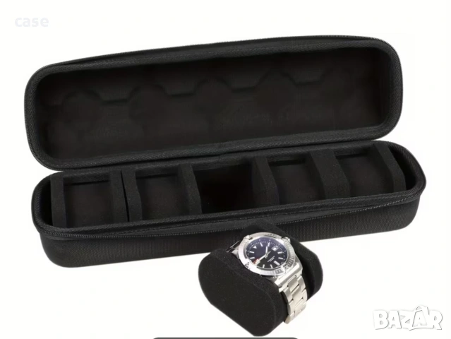 Кутия за 5 часовника ,подсилена с дръжка , снимка 2 - Мъжки - 54012642