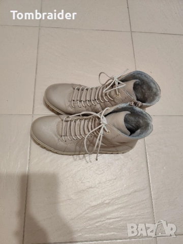 Боти Rieker БЕЖОВ 42 номер , снимка 3 - Дамски боти - 52361076