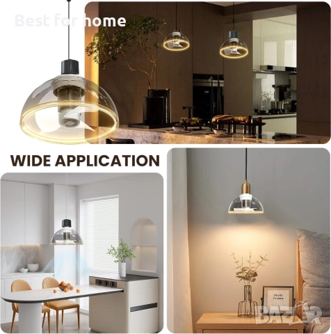 аванни вентилатори ZOTOYI E27 с осветление, снимка 2 - Декорация - 52594300