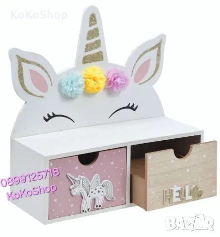 Органайзер за бюро "Еднорог"-, снимка 2 - Декорация за дома - 50179873