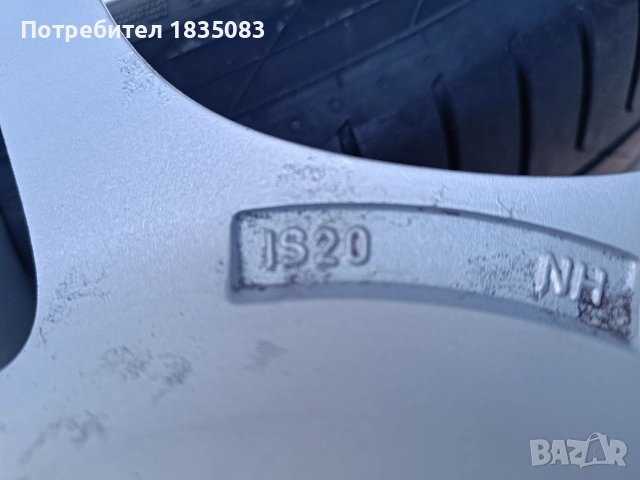 Лети джанти 17ки 5х120 BMW Syyle 66 + летни гуми 235/45/17 Continental, снимка 10 - Гуми и джанти - 52593776