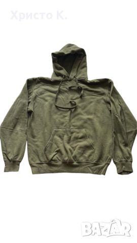 Мъжко зелено Hoodie/Суичър Fruit Of The Loom, снимка 1 - Суичъри - 46676220