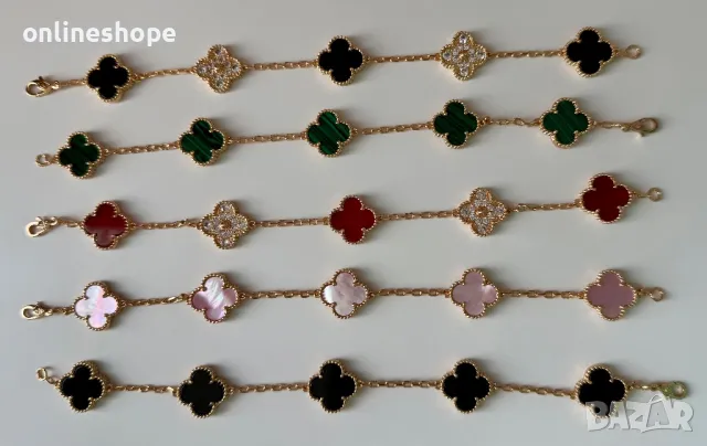 Van Cleef & Arpels Гривна с 18к златно покритие - ПЕЧАТ , снимка 13 - Гривни - 50286070