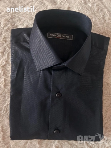 👔 NINO PACOLI Slim Fit – НОВА без етикет, снимка 2 - Ризи - 53481890