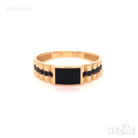 Златен мъжки пръстен 2,54гр. размер:63 14кр. проба:585 модел:35593-1