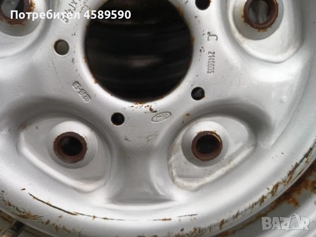 4бр.Оригинални железни джанти 14цола 5x160 за Ford Transit(1995-2000), снимка 6 - Гуми и джанти - 51804124