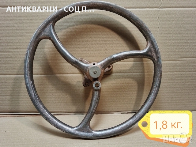 Старо Метално Колело От Шевна Машина / НОМЕР 456., снимка 3 - Антикварни и старинни предмети - 54093125