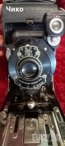 Стара английска мехова камера "Кодак", снимка 4 - Антикварни и старинни предмети - 53713459