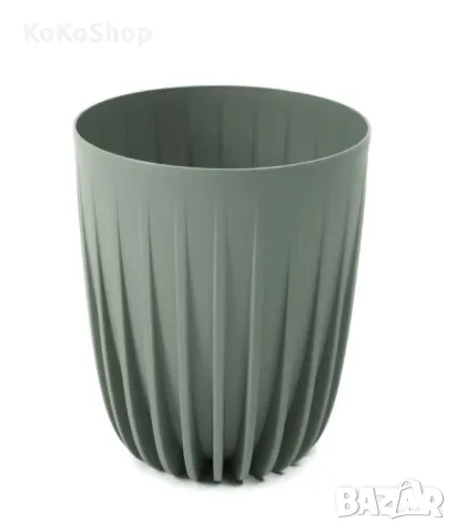 Кашпа-25х29 см./ зелена кашпа/пластмасова кашпа