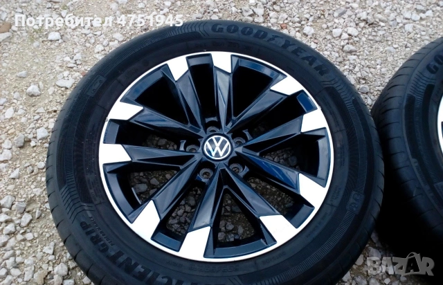 Джанти с гуми 16' VW 205 60 16, снимка 2 - Гуми и джанти - 53759290