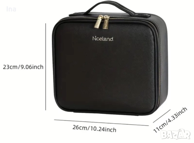 Козметична чанта с лед огледало три светлини, снимка 2 - Чанти - 52671557