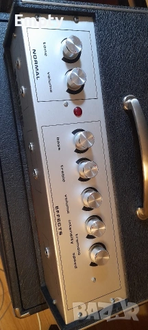 Лампов китарен усилвател с кабинет, снимка 7 - Ресийвъри, усилватели, смесителни пултове - 53900008