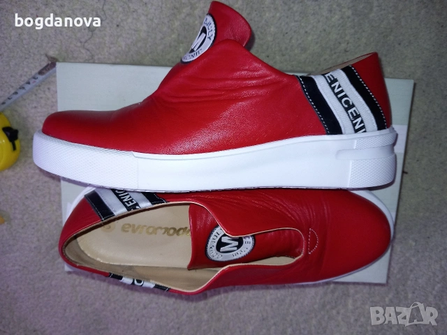 Нови ежедневни обувки от естествена кожа