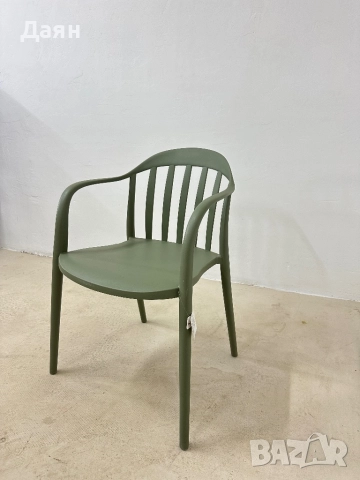 Градински стол с подлакътници Outsunny, 120kg, снимка 3 - Градински мебели, декорация  - 52439895