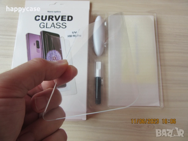 Huawei P60 Pro / Nova 11 Pro / 3D UV ТЕЧНО ЛЕПИЛО Стъклен протектор за екран, снимка 9 - Фолия, протектори - 40936273