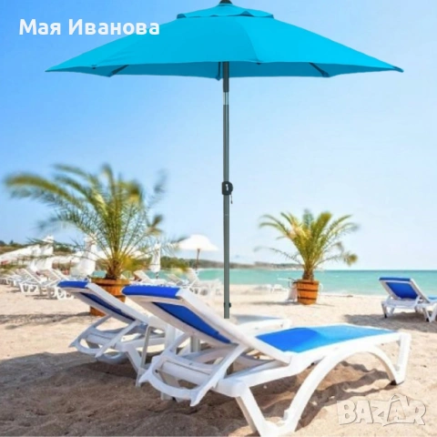 Градински чадър Muhler U5060 – Елегантна защита от слънцето във вашата градина, снимка 2 - Градински мебели, декорация  - 53816087