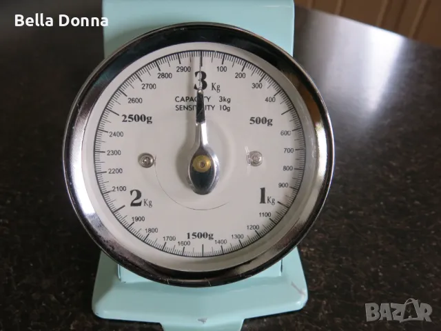 Ретро кухненска везна до 3кг, снимка 3 - Аксесоари за кухня - 49620614