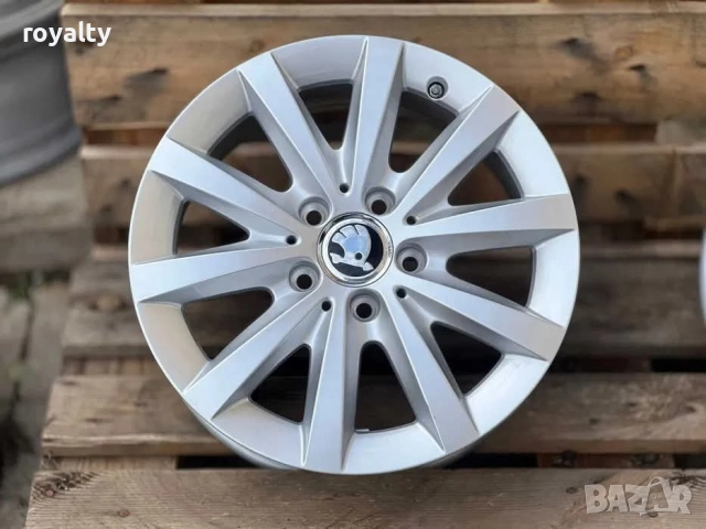 5х112 16 Джанти Skoda Octavia SuperB 5x112 Шкода Супърб Октавиа Подарък датчици за налягане, снимка 4 - Аксесоари и консумативи - 52841499
