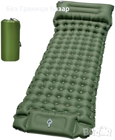 Нов самонадуваем матрак за къмпинг туризъм с вградена възглавница за сън
