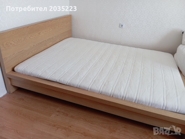 Спалня IKEA MALM 160х200 , снимка 4 - Спални и легла - 45026560