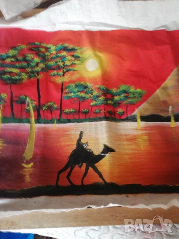 авторски картини с африкански мотиви 58/78 см., снимка 6 - Антикварни и старинни предмети - 52714337