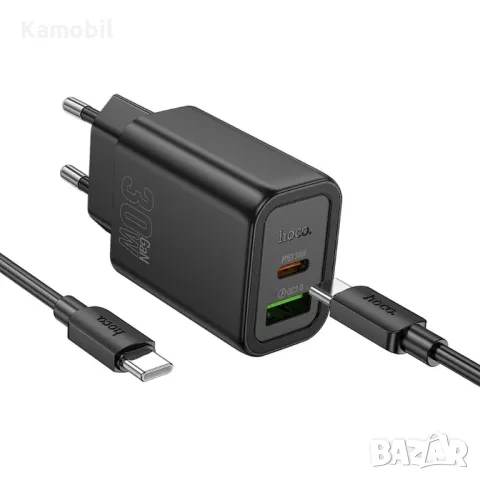 Зарядно Hoco N63 GAN PD 30W Type C/Type C USB, снимка 3 - Оригинални зарядни - 49706166