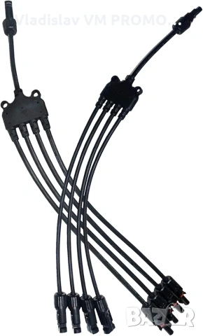 4 към 1 клонов кабел за слънчев панел тип Y, снимка 3 - Друга електроника - 54067633