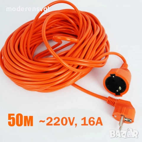 Удължител кабел, щепсел, контакт, разклонител 10, 30 и 50 метра, снимка 3 - Други инструменти - 51442927