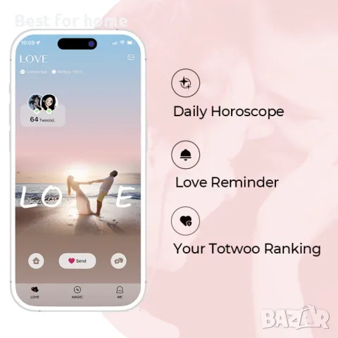 Totwoo Гривна Sun Touch с единично въже Milan, снимка 11 - Смарт гривни - 50104292