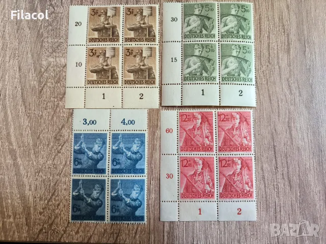 Германия 1943 Военна служба, дълг MNH, снимка 3 - Филателия - 50231813