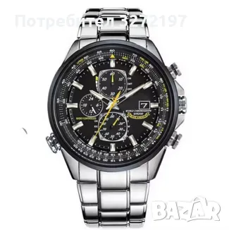 CITIZEN - кварцов,часовник,календар,хронограф, снимка 3 - Мъжки - 49635136