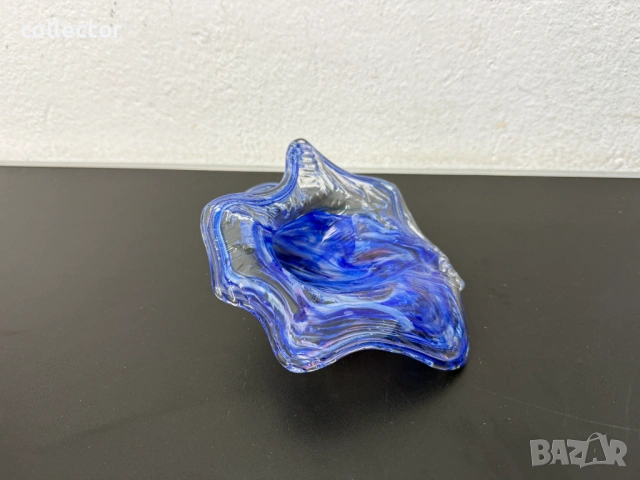 Артистична стъклена купа / съд / рог. №7840, снимка 5 - Колекции - 53094809