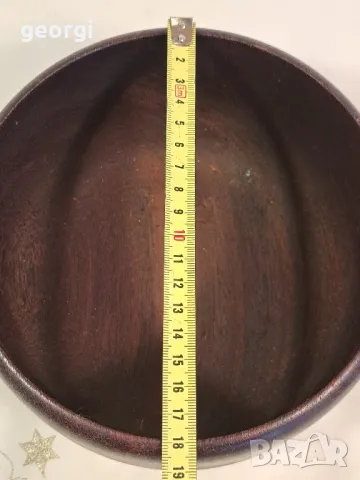 дървена купа от махагон 23/6, снимка 7 - Декорация за дома - 49662936