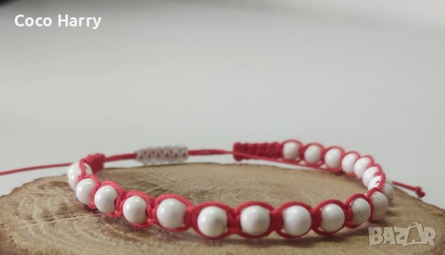 Мартеници с ахат,ръчно изработени, снимка 4 - Български сувенири - 53209429