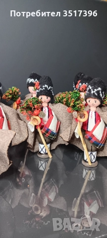 КОЛЕДАР - Дървена  кукла с национална носия - Коледари, снимка 3 - Други - 52455380