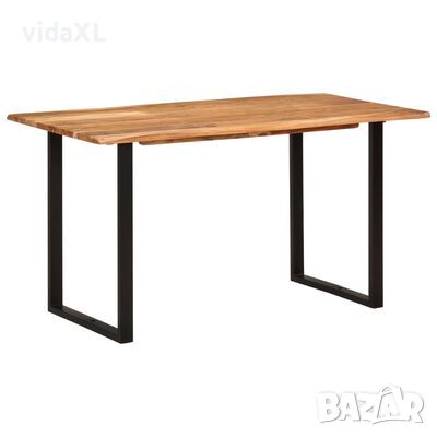 vidaXL Трапезна маса, 140x70x76 см, акациево дърво масив（SKU:286478