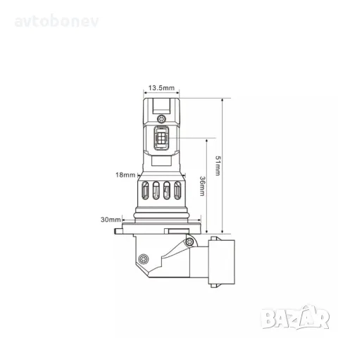 LED крушки M-TECH SMART PREMIUM HB3(9005)-12V-6000K-Canbus,к-т/2 бр./, снимка 4 - Аксесоари и консумативи - 47356278