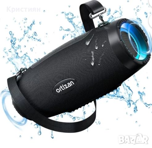 Ortizan 100W Bluetooth преносима водоустойчива колонка, снимка 1 - Bluetooth тонколони - 46623567