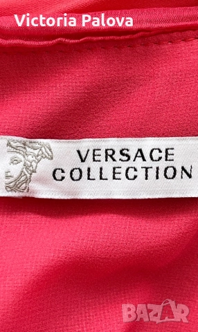 Италианска модна къща VERSACE рокля vintage коприна 100%, снимка 13 - Рокли - 51464165