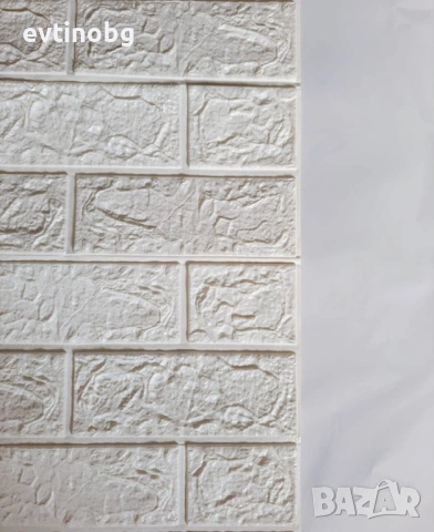 Декоративен 3D тухлен тапет за стени от PE пяна 77х70 см., снимка 2 - Други стоки за дома - 53832772